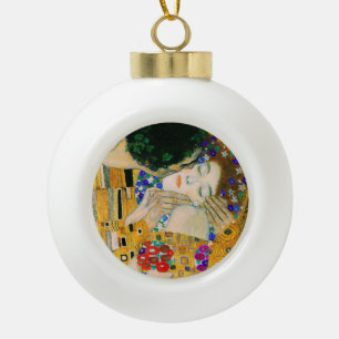 Der Kuss von Gustav Klimt Keramik Kugel-Ornament