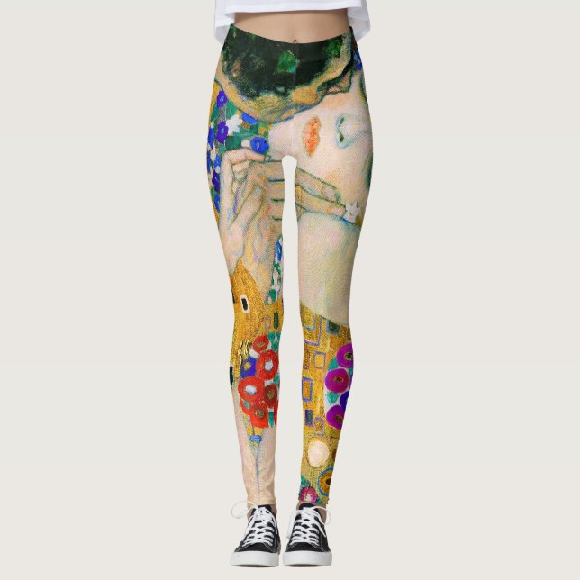 Der Kuss von Gustav Klimt Leggings (Vorderseite)