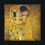 Der Kuss von Gustav Klimt Magnet<br><div class="desc">Der Kuss, Öl und Goldblatt auf der Leinwand, 1907-1908. Österreichische Galerie Belvedere, Wien</div>