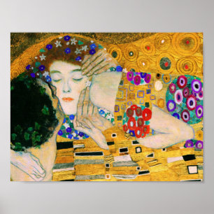 Der Kuss von Gustav Klimt Poster