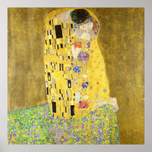 Der Kuss von Gustav Klimt Poster