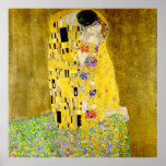 Der Kuss von Gustav Klimt Poster<br><div class="desc">In "Der Kuss" (1907/08) oder "Der Kuss" im deutschen Original,  basierend auf sich selbst und seinem Liebhaber Emilie,  markiert "Der Kuss" den Höhepunkt der goldenen Periode und wird zum Emblem der Sezession.</div>