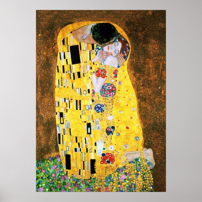Der Kuss von Gustav Klimt Print Poster (Vorne)