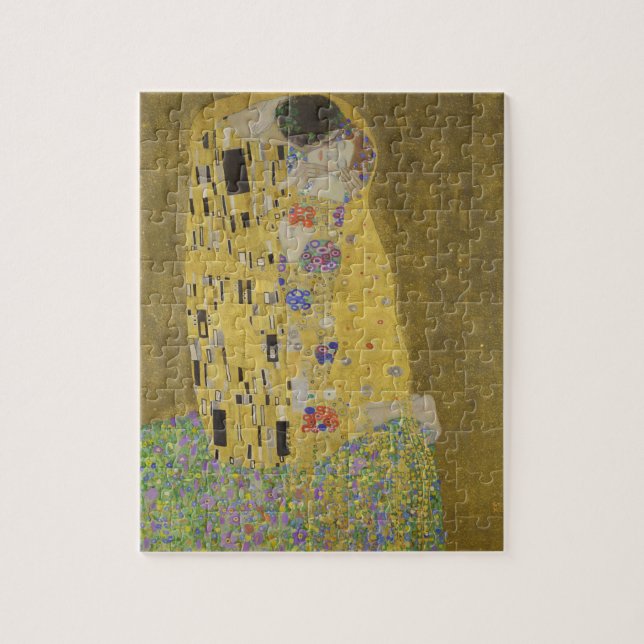 Der Kuss von Gustav Klimt Puzzle (Vertikal)