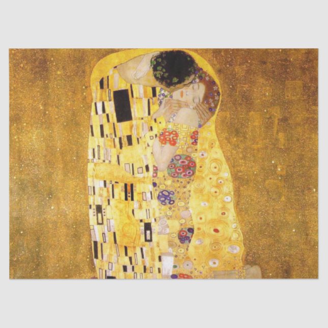 Der Kuss von Gustav Klimt Seidenpapier (Vorderseite)