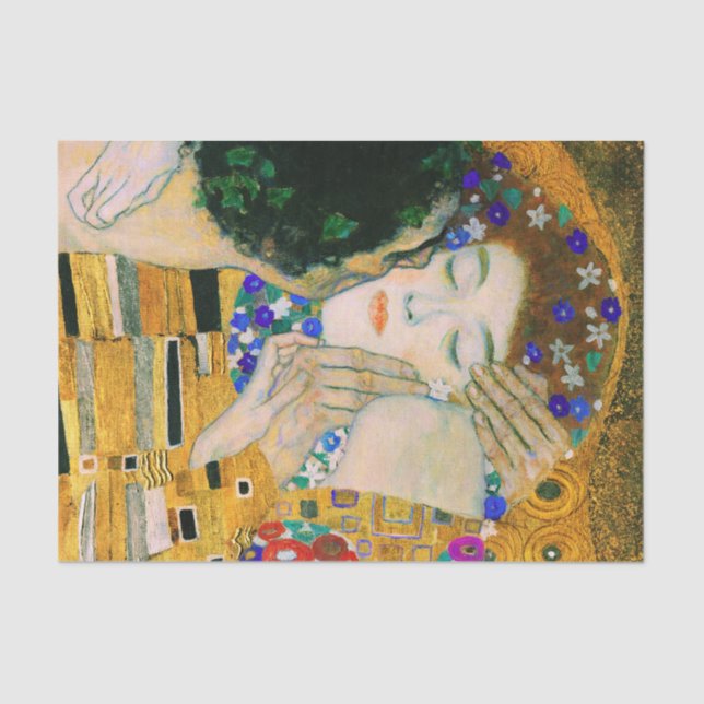 Der Kuss von Gustav Klimt Seidenpapier (Vorderseite)