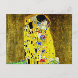 Der Kuss von Gustav Klimt, symbolischer Maler, Kun Postkarte