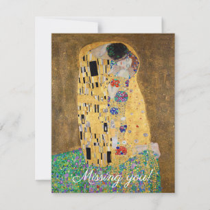 Der Kuss von Gustav Klimt Vermisse dich
