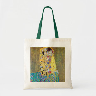 Der Kuss von Gustav Klimt, Vintage Art Nouveau Tragetasche