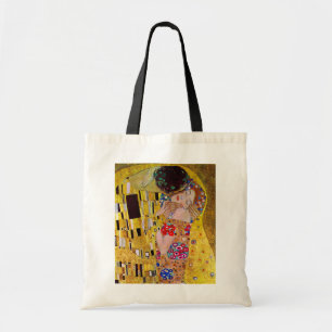 Der Kuss von Gustav Klimt, Vintage Art Nouveau Tragetasche