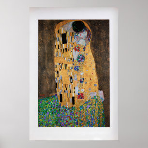 Der Kuss von Gustav Klimt Vintage Art Print 1 Poster