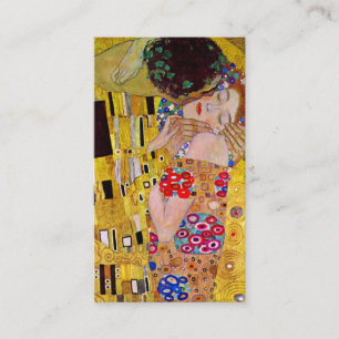 Der Kuss von Gustav Klimt, Vintage Kunst Hochzeit Begleitkarte