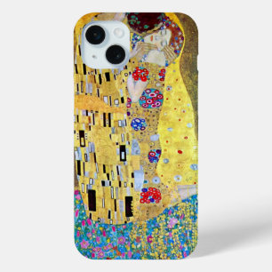 Der Kuss von Gustav Klimt, Vintager Jugendstil iPhone 15 Mini Hülle