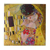 Der Kuss von Gustav Klimt, Vintager Jugendstil
