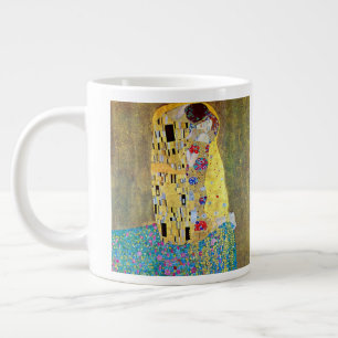Der Kuss von Gustav Klimt, Vintager Jugendstil Jumbo-Tasse