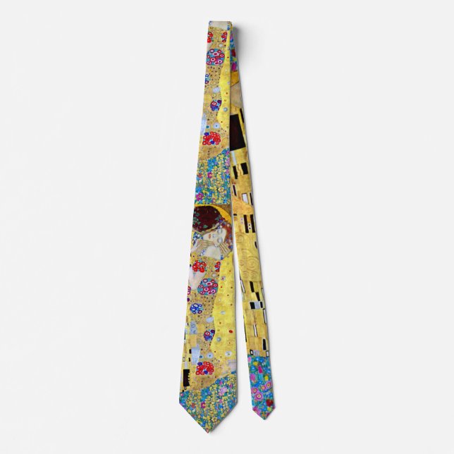 Der Kuss von Gustav Klimt, Vintager Jugendstil Krawatte (Vorderseite)