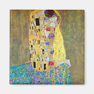 Der Kuss von Gustav Klimt, Vintager Jugendstil Magnet