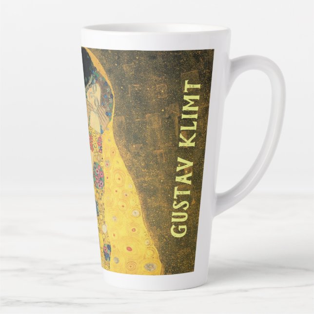 Der Kuss von Gustav Klimt, Vintager Jugendstil Milchtasse (Rechts)