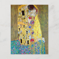 Der Kuss von Gustav Klimt, Vintager Jugendstil
