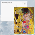 Der Kuss von Gustav Klimt, Vintager Jugendstil Postkarte<br><div class="desc">Das ultimative Gemälde der Liebe, ein wunderschönes Design zum Valentinstag! Der Kuss (Detail) (1907-1908) von Gustav Klimt ist ein Vintager Viktorianischer Epos-Symbolismus feine Kunst-Liebe und Romantik-Gemälde mit einem romantischen Paar in verschiedenen Goldtönen, Mustern und Symbolen, die einen Kuss vor einem Bronzestand teilen. Über den Künstler: Gustav Klimt (1862-1918) war ein...</div>