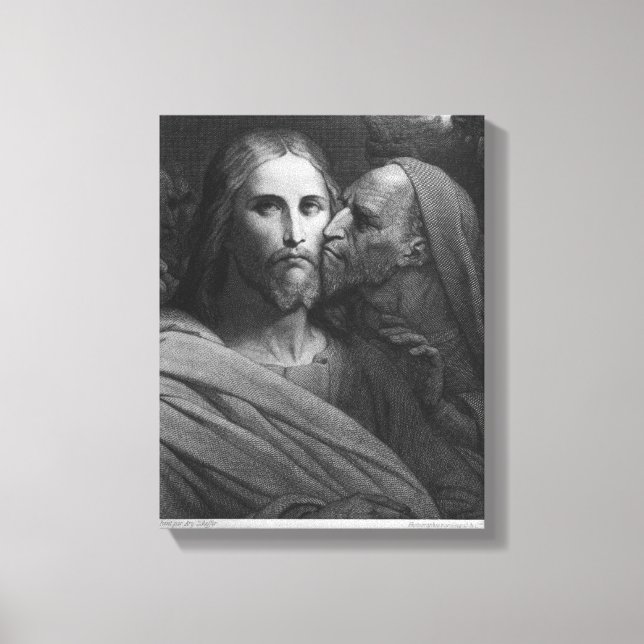 Der Kuss von Judas 2 Leinwanddruck (Vorderseite)
