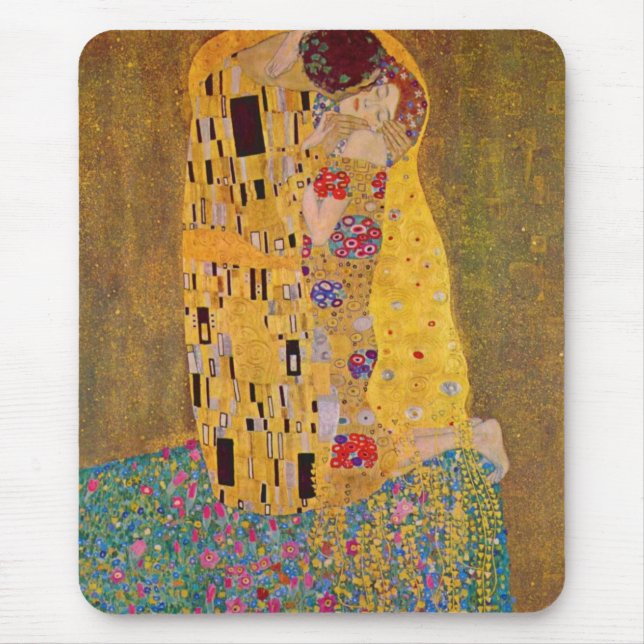 Der Kuss von Klimt Mousepad (Vorne)