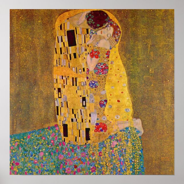 Der Kuss von Klimt Poster (Vorne)