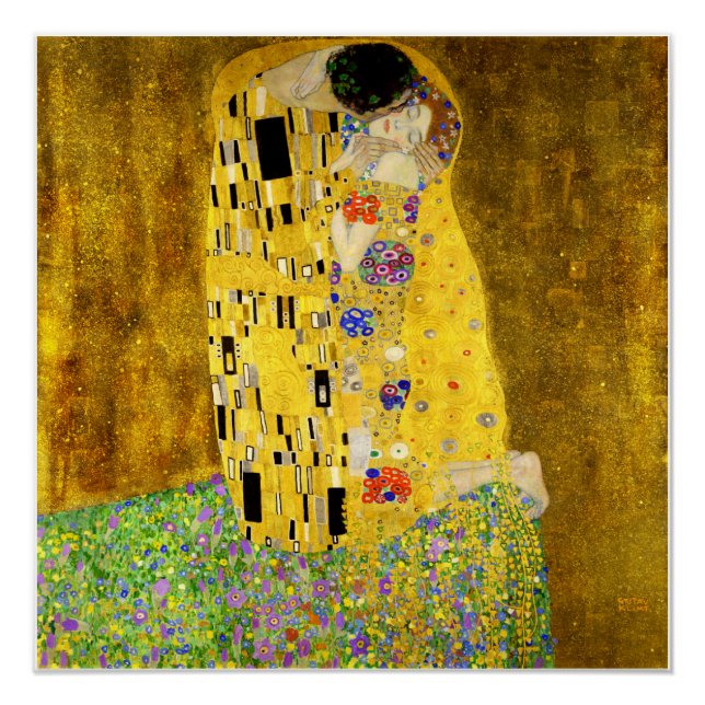 Der Kuss von Klimt Poster (Vorderseite)
