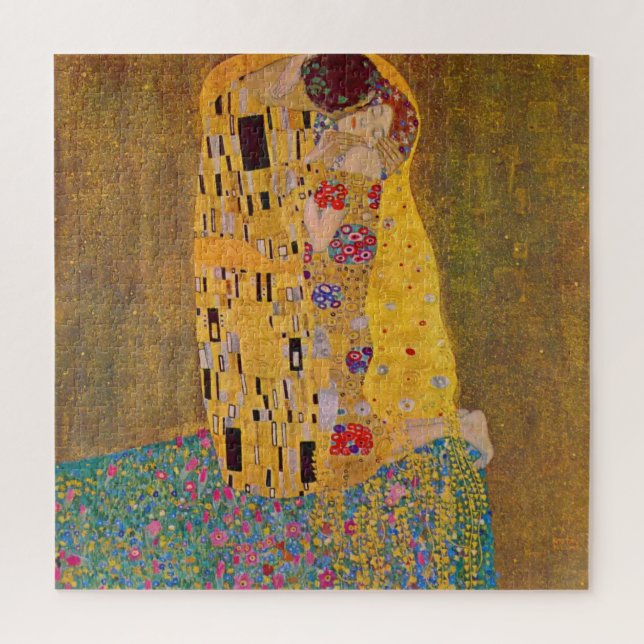 Der Kuss von Klimt Puzzle (Vertikal)