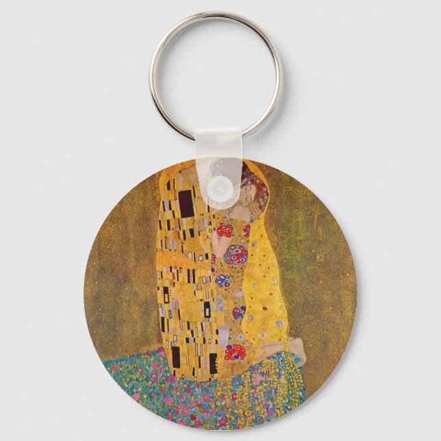 Der Kuss von Klimt Schlüsselanhänger (Vorderseite)