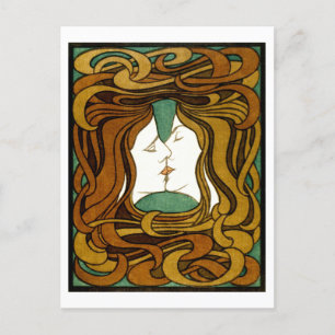 Der Kuss von Peter Behrens Postkarte