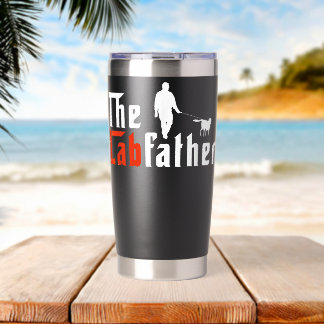Der Labfather Lustiger Labrador-Vater Thermobecher