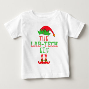 Der Labrador Tech Elf Weihnachtsfamilie passt Paja Baby T-shirt