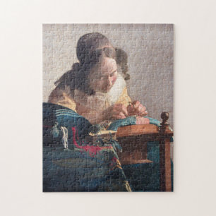 Der Lacemaker, Johannes Vermeer, 1669-1670 Puzzle