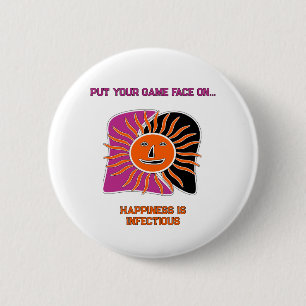 Der lächelnde Sonnenkollektor Button