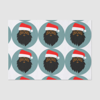 Der lächelnde Weihnachtsmann Seidenpapier