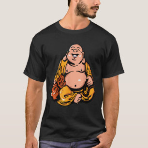Der lachende Buddha Vector Grafik lächelnde Bud T-Shirt