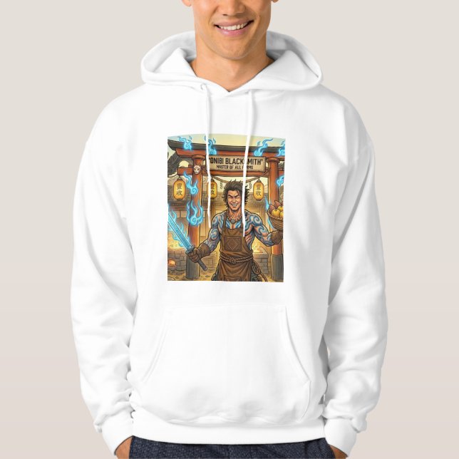 Der lachende Schmied – Haganes Geisterernte Hoodie (Vorderseite)