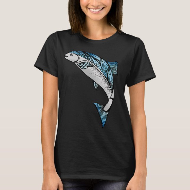 Der Lachs der Weisheit T-Shirt (Vorderseite)