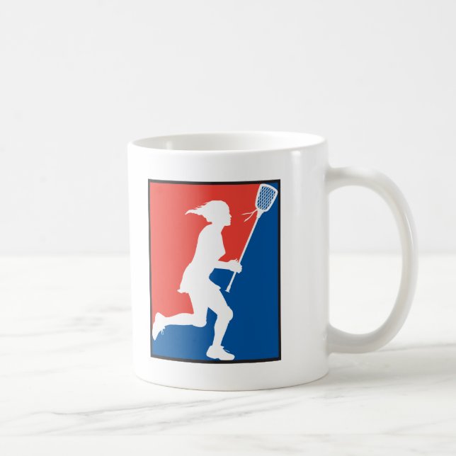 Der Lacrosse des Mädchens Kaffeetasse (Rechts)