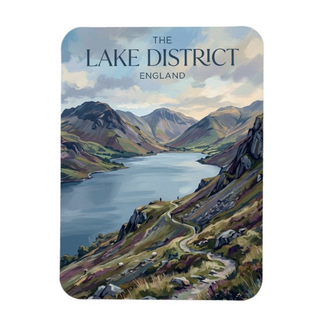 Der Lake District England Magnet (Vertikal)