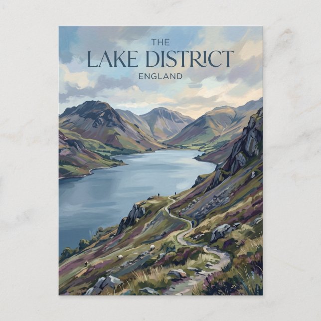 Der Lake District England Postkarte (Vorderseite)