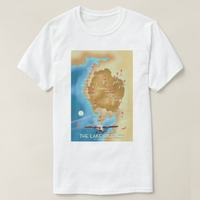 Der Lake District in England T-Shirt (Design vorne)