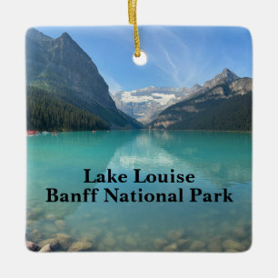 Der Lake Louise in Banff Kanada Keramikornament