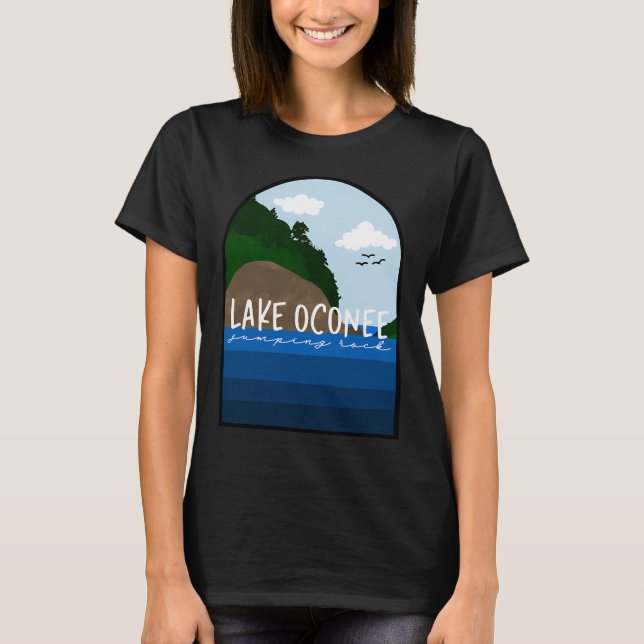 Der Lake Oconee Jumping Rock T-Shirt (Vorderseite)
