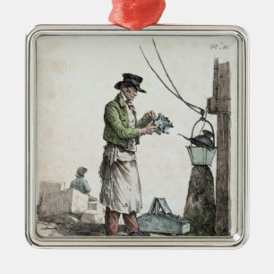 Der Lamplighter Silbernes Ornament