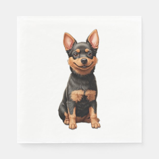 Der Lancashire Heeler Classic T - Shirt Serviette (Vorderseite)