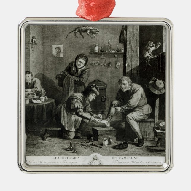 Der Land-Chirurg Silbernes Ornament (Vorne)