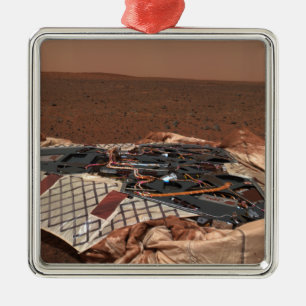 Der Landeplatz des Rovers Silbernes Ornament