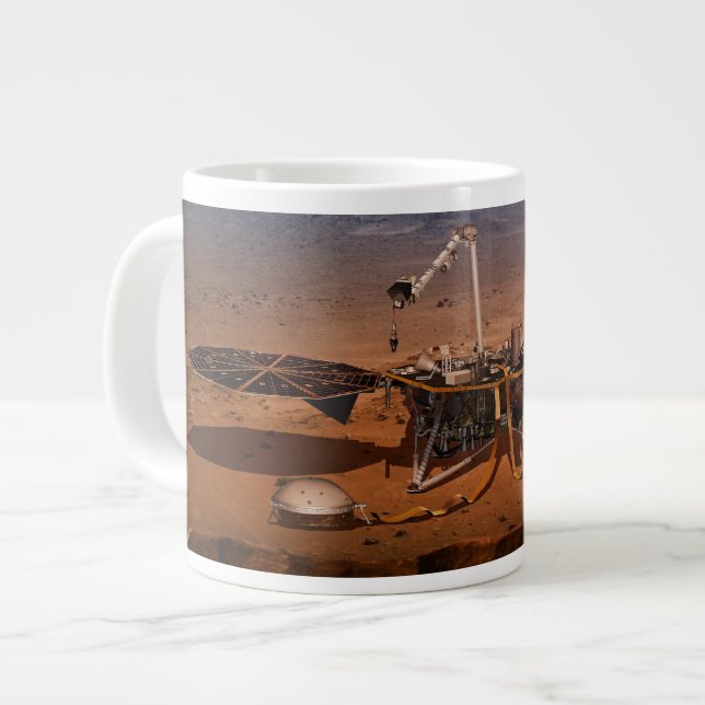 Der Lander der Erkenntnis Jumbo-Tasse (Vorderseite Links)